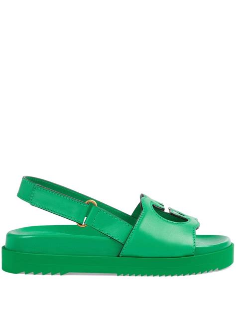 green gucci sandals|Gucci orthopedic sandals.